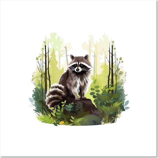 Raccoony Cuteness Wall Art by zooleisurelife